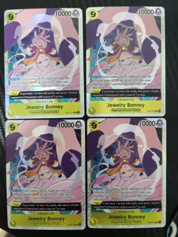 Jewelry Bonney Playset X4 OP13-108 SR One Piece Carrying on His Will English TCG - Image 1