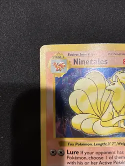 Ninetales Shadowless Holo Base Set 12/102 Pokemon Card - Image 4