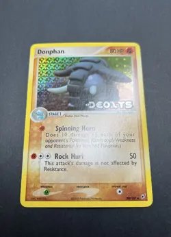 Pokemon TCG Donphan EX Deoxys 30/107 Reverse Holo Uncommon 80HP Card 2005 - Image 4