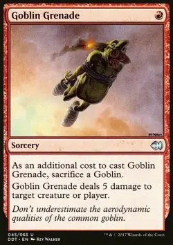 Magic the Gathering MTG Goblin Grenade (45) DD Merfolk vs. Goblins LP - Image 1
