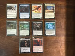 1030 CARD MAGIC THE GATHERING LOT | LP | UNCOMMOM COMMON LAND TOKENS FOIL LOT E - Image 1