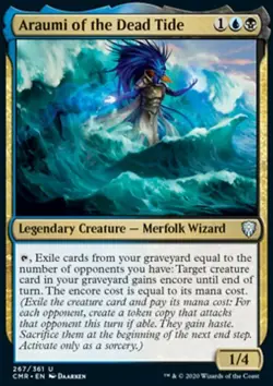 Magic the Gathering MTG Araumi of the Dead Tide (267) Commander Legends NM - Image 1