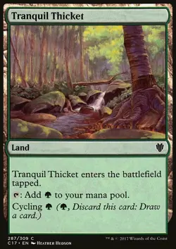 Magic the Gathering MTG Tranquil Thicket (287) Commander 2017 LP - Image 1