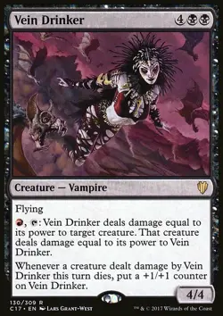 Magic the Gathering MTG Vein Drinker (130) Commander 2017 LP - Image 1