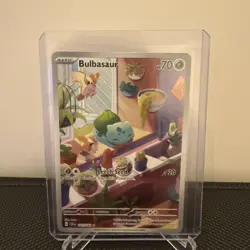 Pokemon TCG Bulbasaur 143/142 Stellar Crown Illustration 2024 Edition LP - Image 1