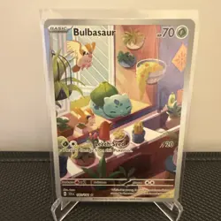 Pokemon TCG Bulbasaur 143/142 Stellar Crown Illustration 2024 Edition LP - Image 2