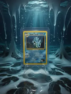 Pokemon TCG Giovanni's Gyarados Holo Swirl 5/132 Gym Challenge - Image 1