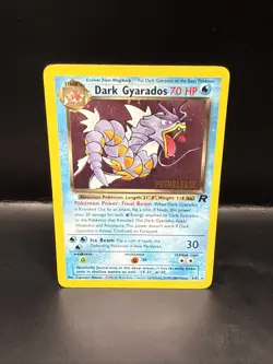 Pokemon Vintage Dark Gyarados 8/82 Holo Team Rocket Prerelease Promo WOTC BA - Image 2