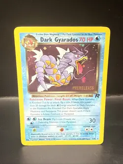 Pokemon Vintage Dark Gyarados 8/82 Holo Team Rocket Prerelease Promo WOTC S - Image 2