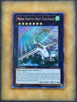 Yugioh Mecha Phantom Beast Dracossack LTGY-EN053 Secret Rare 1st Ed NM - Image 1