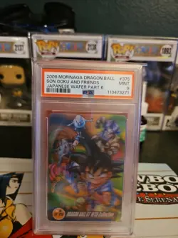 2006 DRAGON BALL MORINAGA JPN WAFER CARDS PART 6 SON GOKU AND FRIENDS PSA 9 - Image 1