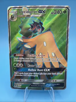 Decidueye GX SM37 Black Star Promo Full Art Holo Pokemon Card - Image 1