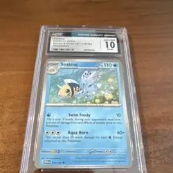 Pokemon Seaking 119/165 Scarlet & Violet 151 Error CGC 10 English Card - Image 1