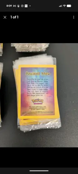 Pokemon Ancient Mew 2000 Movie Promo Sealed Card English - Image 1