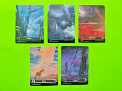 MTG Edge of Eternities - Full Art Land Set of 5 Cards - All Foils - Image 1