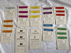 Vintage 1961 Monopoly Game Pieces Parts Replacement Property Cards Deed Pick ONE - Image 1