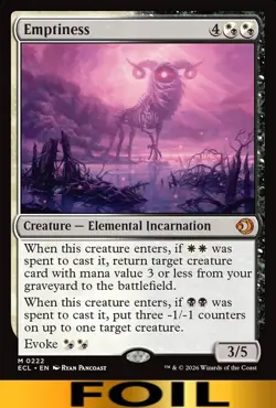 Emptiness ** FOIL ** #222 - Lorwyn Ecliped - NM MTG - Image 1
