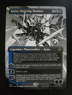 Kaito, Dancing Shadow NM BORDERLESS Phyrexia: All Will Be One MTG FREE SHIPPING - Image 1