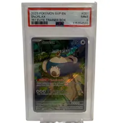 2023 POKEMON SVP EN-SV BLACK STAR PROMO 151 ELITE TRAINER BOX #051 SNORLAX PSA 9 - Image 1