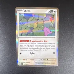 Pokemon Ditto 132/165 Sv: Scarlet & Violet 151 Holo Rare 60HP - Image 1