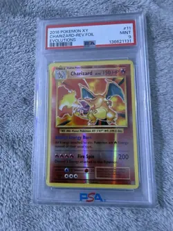 PSA 9 MINT ✨ Pokemon 🔥 Charizard 11/108 XY Evolutions Reverse Holo Rare bundle - Image 3