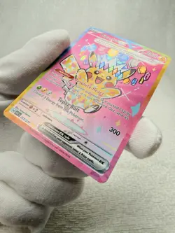Pokemon Pikachu ex 277/217 SIR Ascended Heroes (ASC) Tera Full Art Pristine - Image 5