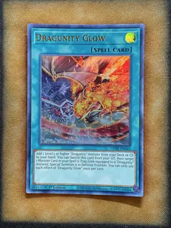 Yugioh Dragunity Glow GFTP-EN041 Ultra Rare 1st Ed NM - Image 1