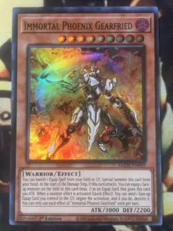 Yugioh: Immortal Phoenix Gearfried - AMDE-EN049 - Super Rare - 1st Edition - NM - Image 1