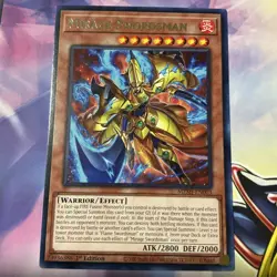 Yugioh! Mirage Swordsman - MZMI-EN003 - Rare - 1st Edition Near Mint, NP - Image 1