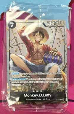 Monkey.D.Luffy (Tin Pack Set Vol. 2) P-075 One Piece Promotion Cards Foil Sealed - Image 4