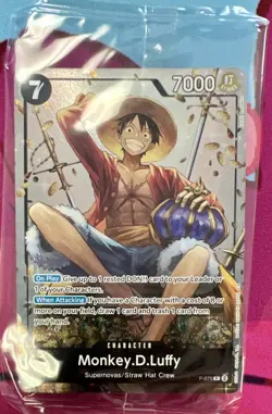 Monkey.D.Luffy (Tin Pack Set Vol. 2) P-075 One Piece Promotion Cards Foil Sealed - Image 5