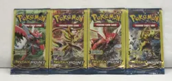 Pokemon TCG XY BREAKpoint 3-Card Mini Booster Packs Art Set Lot of 4 NEW SEALED - Image 1