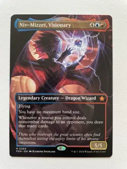 MTG Niv-Mizzet, Visionary BORDERLESS 0350 FDN - Image 1