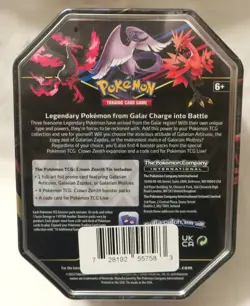 Pokemon Crown Zenith Tin Articuno **New & Sealed** Booster Box - Image 2