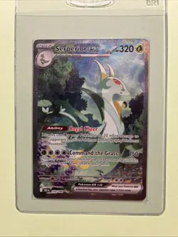 Pokemon Serperior EX 164/086 Black Bolt Holo Card, Near Mint Condition - Image 1