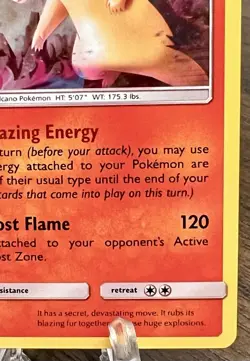 Typhlosion 42/214 Sun & Moon-Lost Thunder Holo Pokemon TCG LP - Image 5