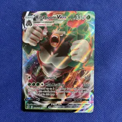 Rillaboom VMAX 018/192 Swsh02: Rebel Clash Holo - Pokemon Card NM - Image 1