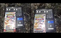 2x HEAVY (1x22.52 & 1x 22.35)Prismatic Evolutions Pack! Sealed! PRE S&V Pokemon - Image 1