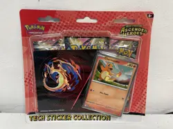 Pokemon TCG Charmander Tech Sticker Collection Ascended Heroes 3 Packs - Image 1