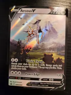 Pokemon Sword & Shield Arceus V SWSH204 Black Star Promo NM - Image 1