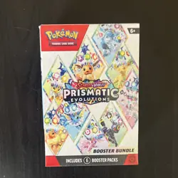 Pokemon Scarlet & Violet Prismatic Evolutions Booster Bundle 6 Packs English - Image 1