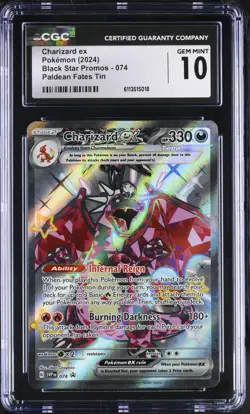 2024 Pokemon Black Star Promos #SVP074 Charizard ex CGC 10 Gem Mint - Image 1
