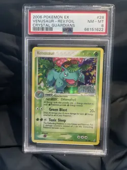 Pokemon EX Crystal Guardians Venusaur Reverse Foil #28 2006 12gr - Image 1