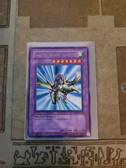 YUGIOH GAIA THE DRAGON CHAMPION DB1-EN122 RARE UNLIMITED ED NM 1996 - Image 1