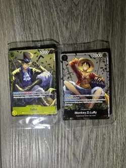 One Piece Monkey D. Luffy P-075 & 073 English Promo Tin Set Vol 2 Sealed!!! - Image 1