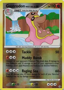Pokemon Card - Gastrodon West Sea Rising Rivals 22/111 Reverse Holo - Image 1