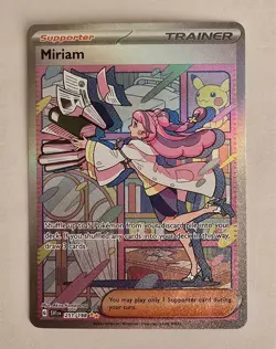 Miriam 251/198 SIR Scarlet & Violet Base Set Pokemon Card DMG - Image 1