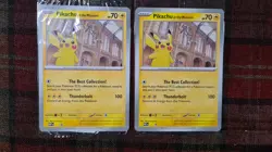 x2Pikachu at the Museum Pokemon x Natural History Museum Jumbo Promo Card SEALED - Image 1