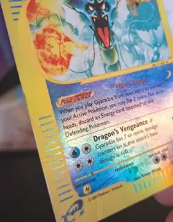 Pokemon Card-Gyarados-11/144-Reverse Holo-Skyridge-ENG- Played - Image 4