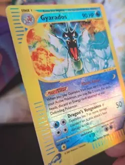 Pokemon Card-Gyarados-11/144-Reverse Holo-Skyridge-ENG- Played - Image 5